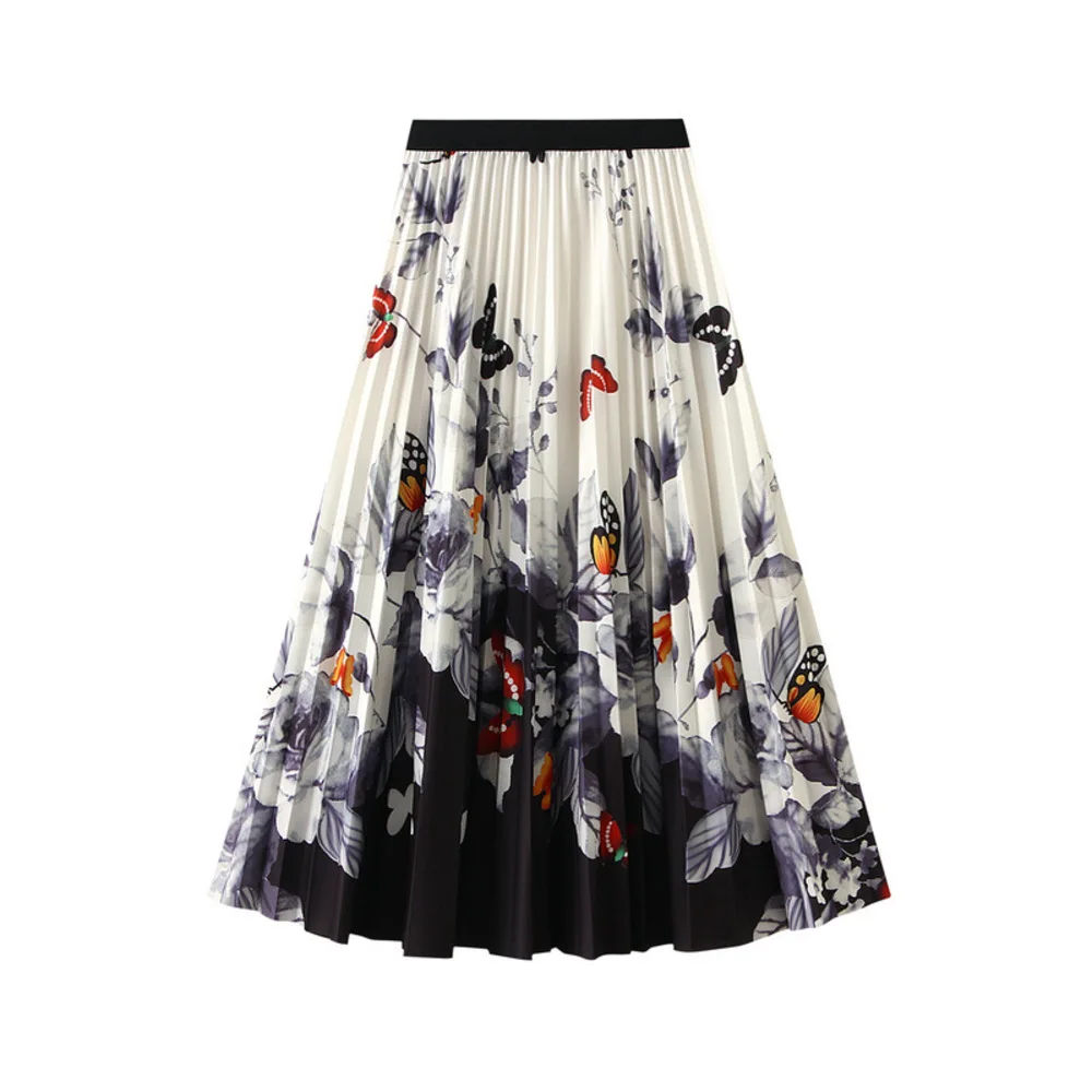 New 2026 Women's Butterfly Print Pleated Skirt Female Summer High-waisted Elegant Slimming A-line Long Skirt
New 2026 Women's Butterfly Print Pleated Skirt Female Summer High-waisted Elegant Slimming A-line Long Skirt