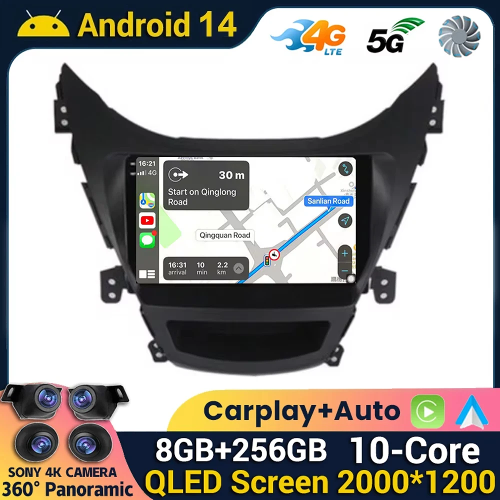 Android 14 WIFI+4G Carplay For HYUNDAI ELANTRA Avante I35 2011 2012 2013 2014 2015 2016 Car Radio Multimedia Stereo Player GPS
Android 14 WIFI+4G Carplay For HYUNDAI ELANTRA Avante I35 2011 2012 2013 2014 2015 2016 Car Radio Multimedia Stereo Player GPS