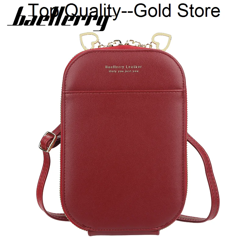 Baellerry Women's Long Mobile Phone Bag Korean Vertical Large Capacity Zipper Messenger Shoulder Metal Tassel Wallet Female
Baellerry Women's Long Mobile Phone Bag Korean Vertical Large Capacity Zipper Messenger Shoulder Metal Tassel Wallet Female