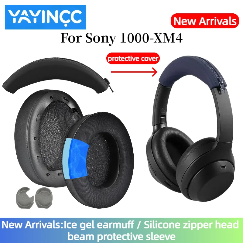 YAYINCC Replacement Silicone zipper head beam protective cover & Memory Foam Ear Pads for Sony WH-1000XM4 Headset With buckle
YAYINCC Replacement Silicone zipper head beam protective cover & Memory Foam Ear Pads for Sony WH-1000XM4 Headset With buckle