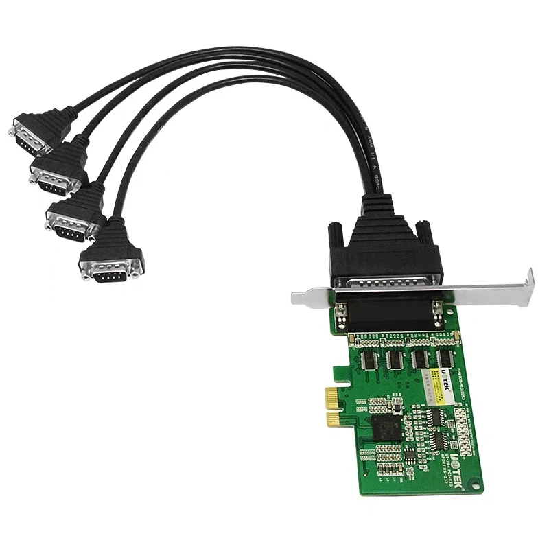 UT-784 Desktop PCI-E To 4-port 232 Serial Card RS232 High-speed Communication Expansion Card Industrial Grade
UT-784 Desktop PCI-E To 4-port 232 Serial Card RS232 High-speed Communication Expansion Card Industrial Grade