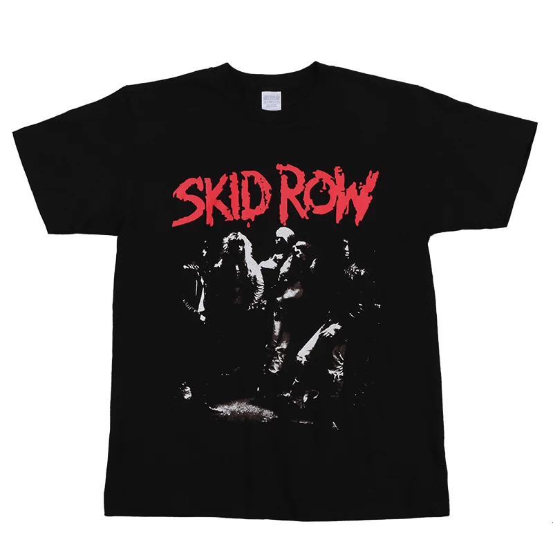 SKIDROW Poor Street Band Rock Short Sleeve T-Shirt Black American Vintage Men's Aft Vintage Alphabet Pattern T-Shirt
SKIDROW Poor Street Band Rock Short Sleeve T-Shirt Black American Vintage Men's Aft Vintage Alphabet Pattern T-Shirt