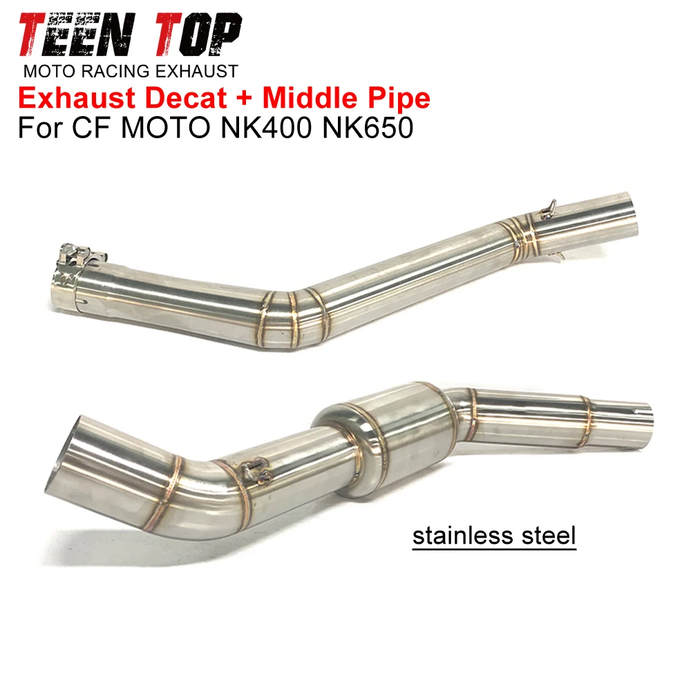 For CF MOTO NK400/NK650 Decat Pipe Exhaust Middle Link Pipe 51mm Stainless Steel Motorcycle Escape System NK650 Connect Tube
For CF MOTO NK400/NK650 Decat Pipe Exhaust Middle Link Pipe 51mm Stainless Steel Motorcycle Escape System NK650 Connect Tube