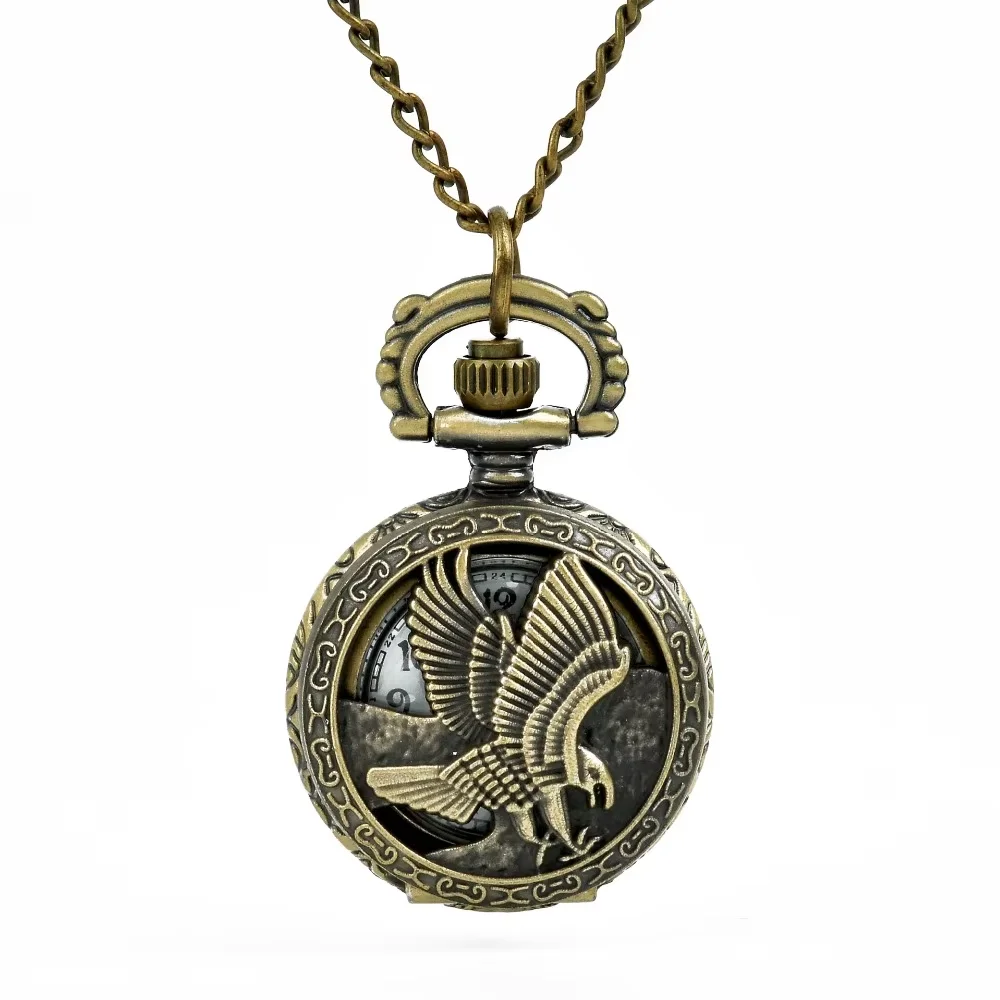 6102 Antique Eagle Wings Shiying Design Bronze Pocket Watch Necklace
6102 Antique Eagle Wings Shiying Design Bronze Pocket Watch Necklace