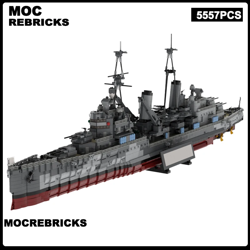 WW2 British Military Series Royal Navy Belfast Cruiser MOC Building Blocks Assembly Model Technology Bricks Toys Christmas Gifts
WW2 British Military Series Royal Navy Belfast Cruiser MOC Building Blocks Assembly Model Technology Bricks Toys Christmas Gifts