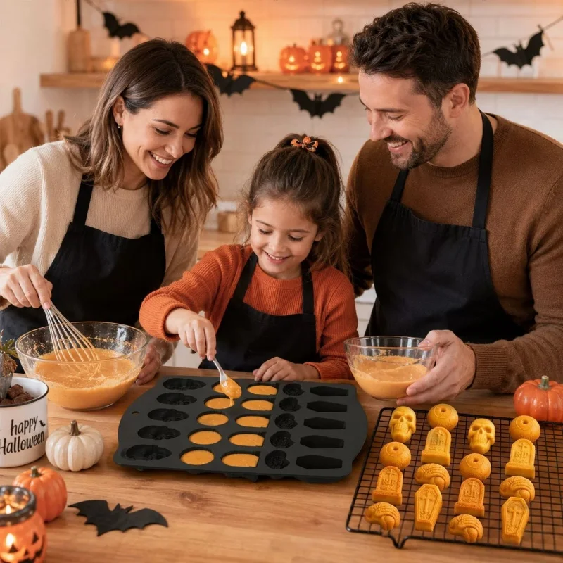 Halloween Skull Silicone Mold Food Grade Reusable Chocolate Candy Cake Baking Mold Easy Release Ice Cube Tray
Halloween Skull Silicone Mold Food Grade Reusable Chocolate Candy Cake Baking Mold Easy Release Ice Cube Tray