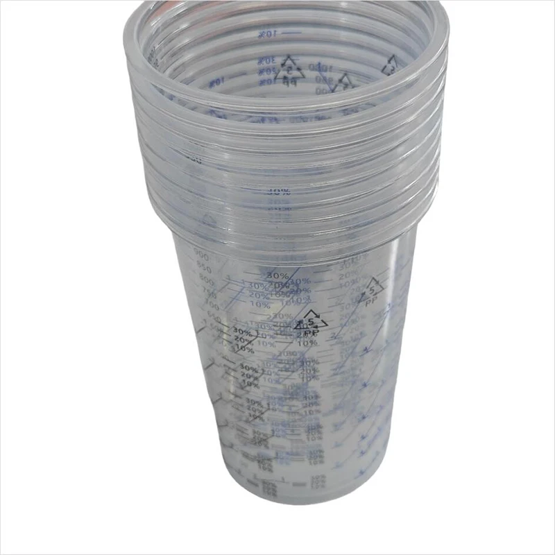 DIY Spray Gun Accessories: 10PCS 1000ml Disposable Plastic Graduated Paint Mixing Cups
DIY Spray Gun Accessories: 10PCS 1000ml Disposable Plastic Graduated Paint Mixing Cups