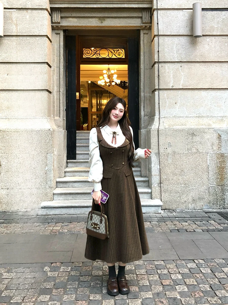 Annie Non-Fire Briti Sle Tweed Stripe Dr Women's plus Size Waist-Cinching Long Dr Ele A-Line Silhouette Winter ...
Annie Non-Fire Briti Sle Tweed Stripe Dr Women's plus Size Waist-Cinching Long Dr Ele A-Line Silhouette Winter ...