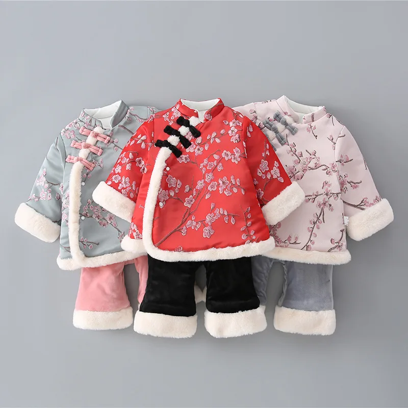 0-2 Year Baby New Year Tang Suit Chinese Traditional Infant Cheongsam Outfit Girl Ethnic Hanfu Fancy Fairy Dance Velvet Clothing
0-2 Year Baby New Year Tang Suit Chinese Traditional Infant Cheongsam Outfit Girl Ethnic Hanfu Fancy Fairy Dance Velvet Clothing