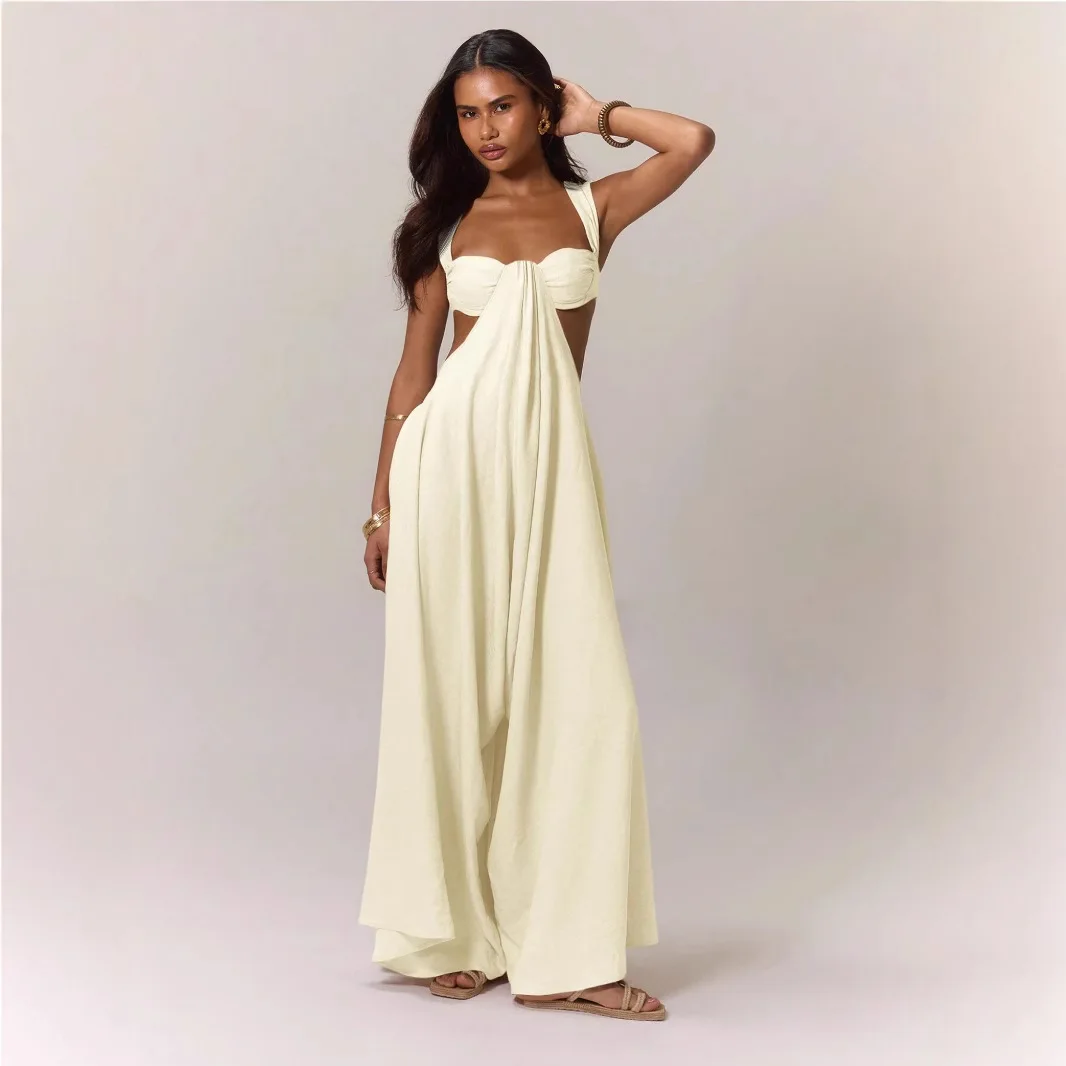 Trendy Belted Strap Jumpsuit Casual Autumn Thin Material Long Pants Medium Waist for Women Africa Clothing
Trendy Belted Strap Jumpsuit Casual Autumn Thin Material Long Pants Medium Waist for Women Africa Clothing