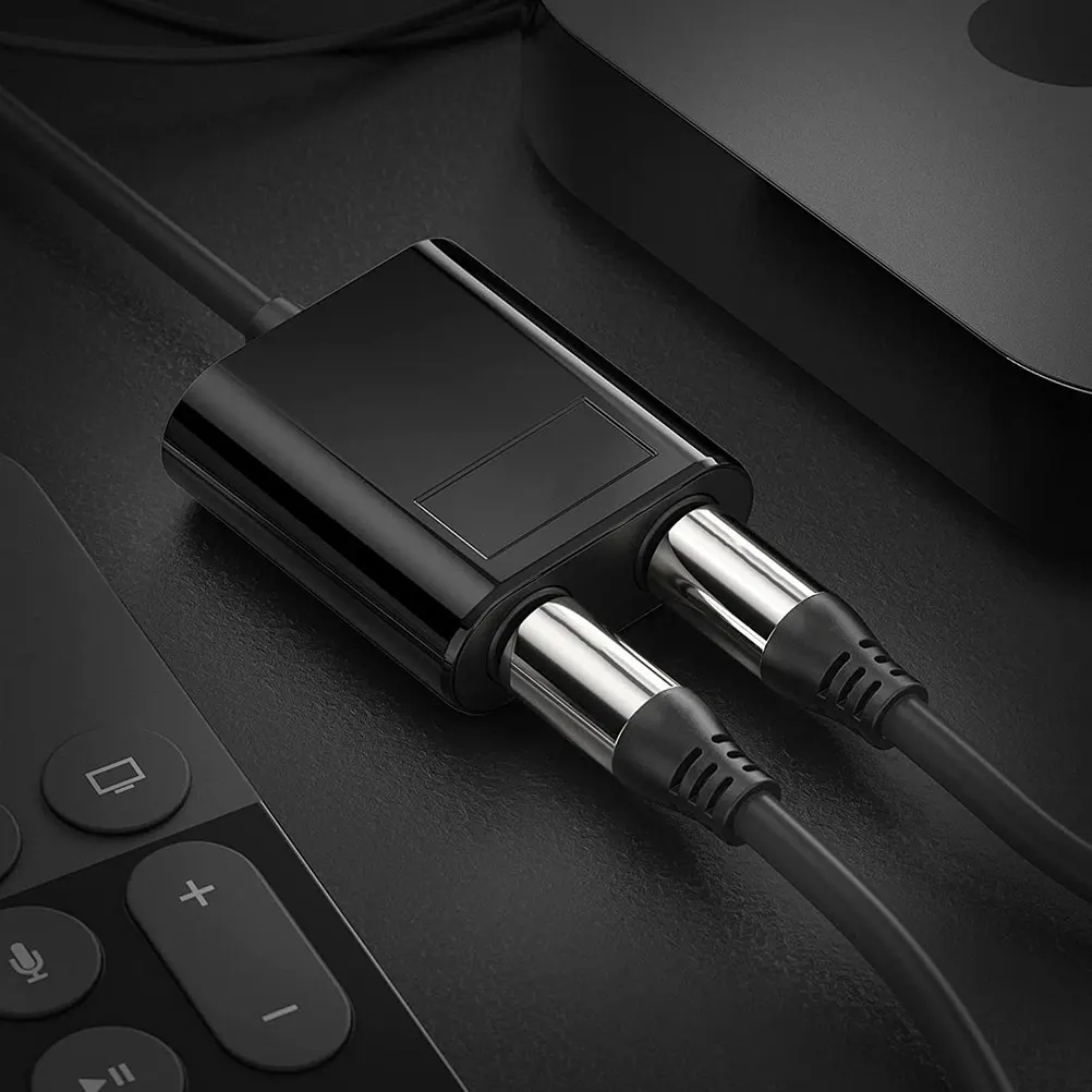 Optical Audio 1-In-2 Out Fiber Optical Replacement Compact Lightweight Audio Cable Splitter For Digital Sources 
Optical Audio 1-In-2 Out Fiber Optical Replacement Compact Lightweight Audio Cable Splitter For Digital Sources
