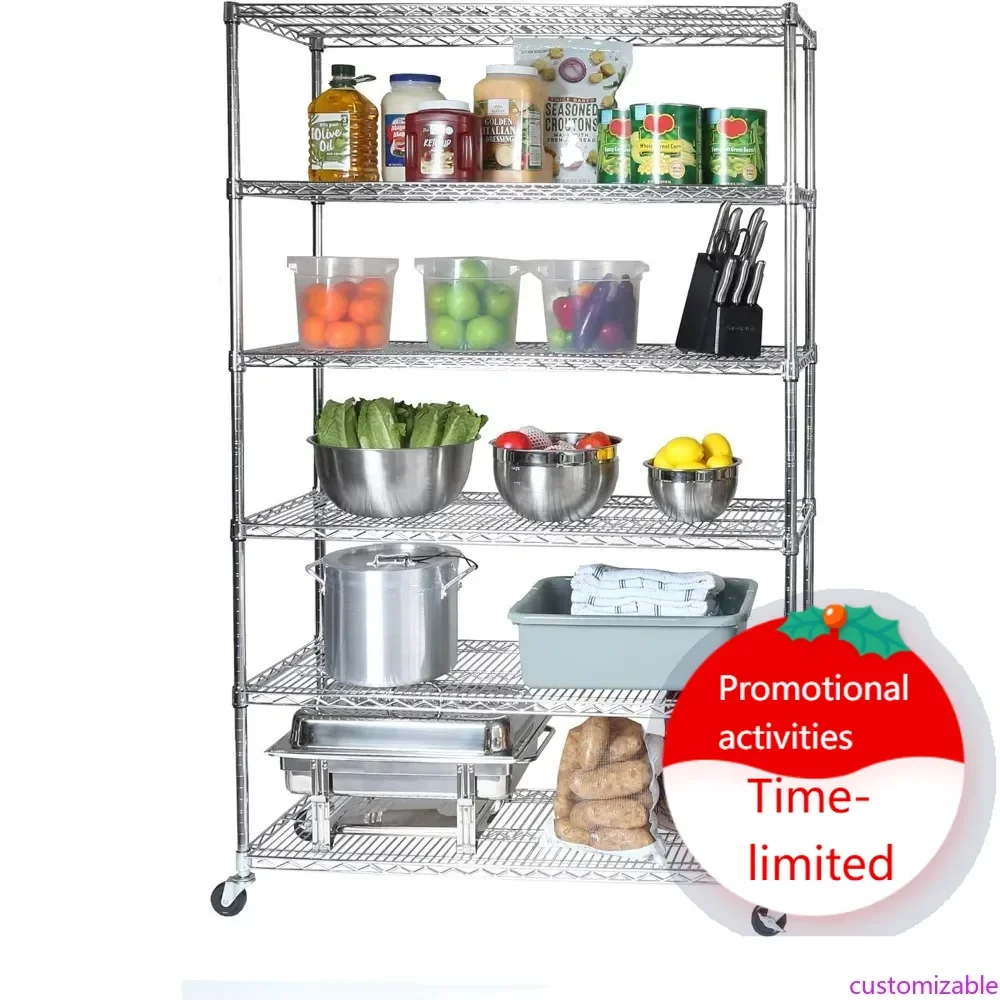 Стеллаж из стальной проволоки Seville Classics Heavy-Duty с колесами, сертифицированный NSF, 6-ярусный, 48 дюймов (ширина) x 18 дюймов (глубина)
Стеллаж из стальной проволоки Seville Classics Heavy-Duty с колесами, сертифицированный NSF, 6-ярусный, 48 дюймов (ширина) x 18 дюймов (глубина)