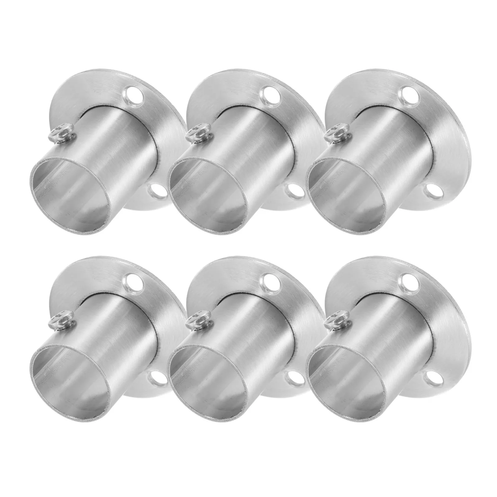 6Pcs Stainless Steel High-Foot Flange Base Thickened Fixed Flange Bracket for Shower Curtain Rod Closet Rod Support Pipe Holder
6Pcs Stainless Steel High-Foot Flange Base Thickened Fixed Flange Bracket for Shower Curtain Rod Closet Rod Support Pipe Holder