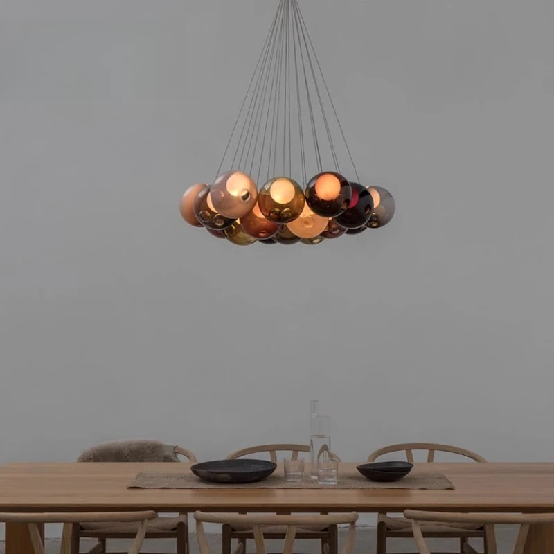 Color bubble ball restaurant chandelier bar counter living room bedroom dining room bedside lamp
Color bubble ball restaurant chandelier bar counter living room bedroom dining room bedside lamp