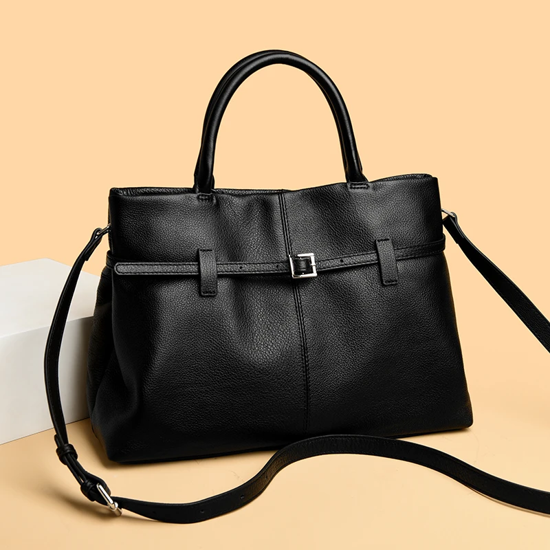 High-End 100% Genuine Leather Shoulder Crossbody Bags for Women Luxury Ladies Tote Bag Large Capacity Female Handbags Sac A Main
High-End 100% Genuine Leather Shoulder Crossbody Bags for Women Luxury Ladies Tote Bag Large Capacity Female Handbags Sac A Main