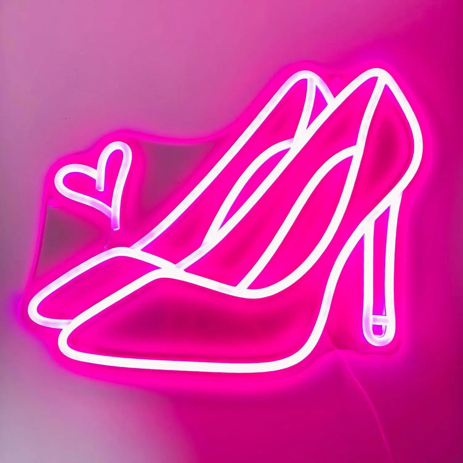 Love Heart Heels Neon Sign High Heels Neon Light For Wall Decor USB Powered LED Sign For Room Decor Bar Club Wedding Parties
Love Heart Heels Neon Sign High Heels Neon Light For Wall Decor USB Powered LED Sign For Room Decor Bar Club Wedding Parties