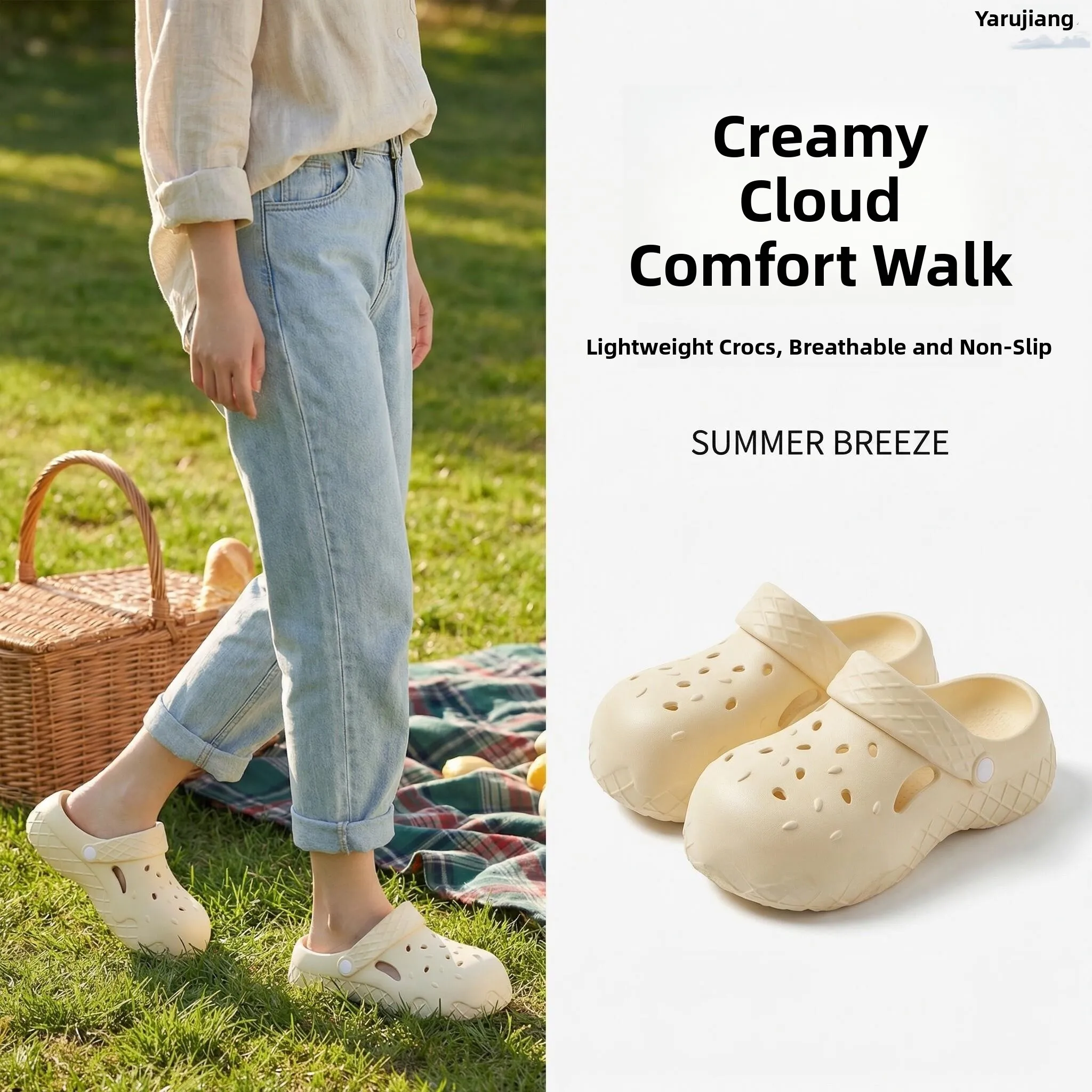 Women's Thick Heel High Heel Clog Shoes Summer Outdoor Fashionable Slippers Cleanfit EVA Material Comfortable Home Shoes
Women's Thick Heel High Heel Clog Shoes Summer Outdoor Fashionable Slippers Cleanfit EVA Material Comfortable Home Shoes
