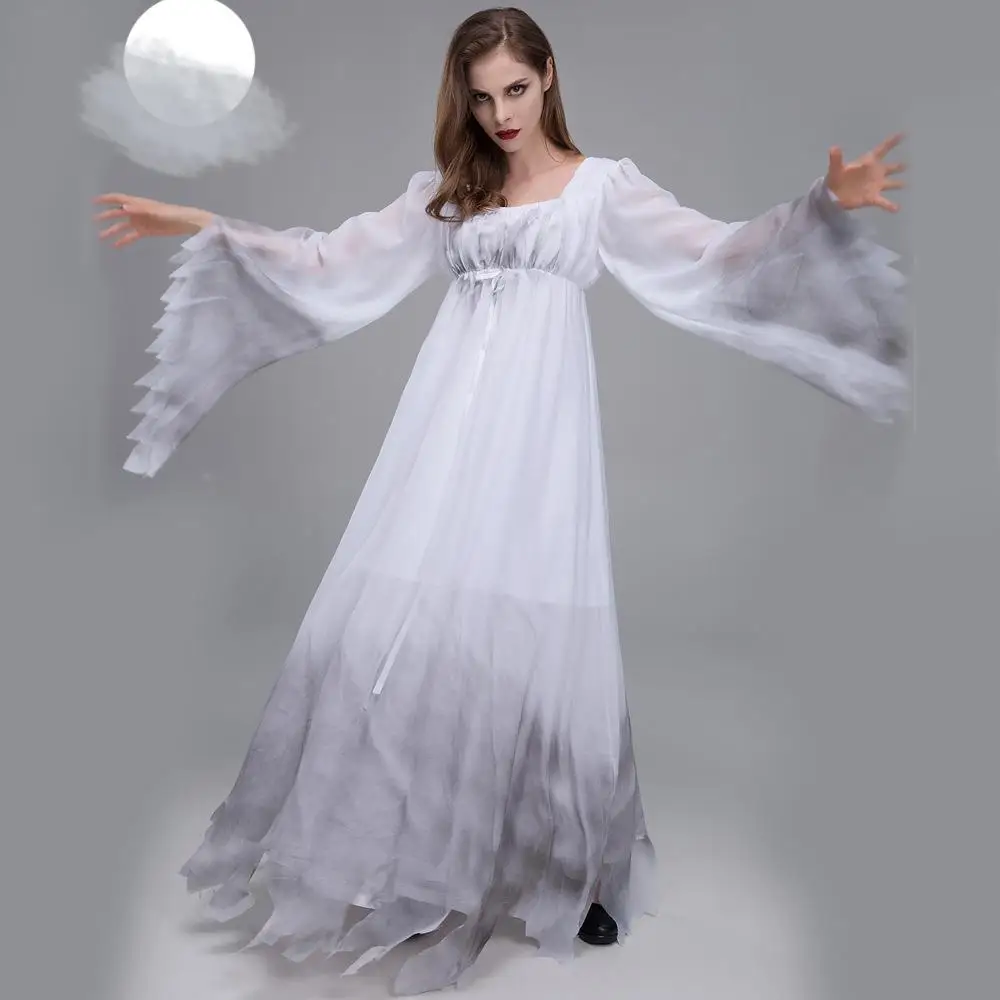 Halloween New White Masquerade Costume for Women Stage Performance Graveyard Ghost Bride Role-playing Party Gift
Halloween New White Masquerade Costume for Women Stage Performance Graveyard Ghost Bride Role-playing Party Gift