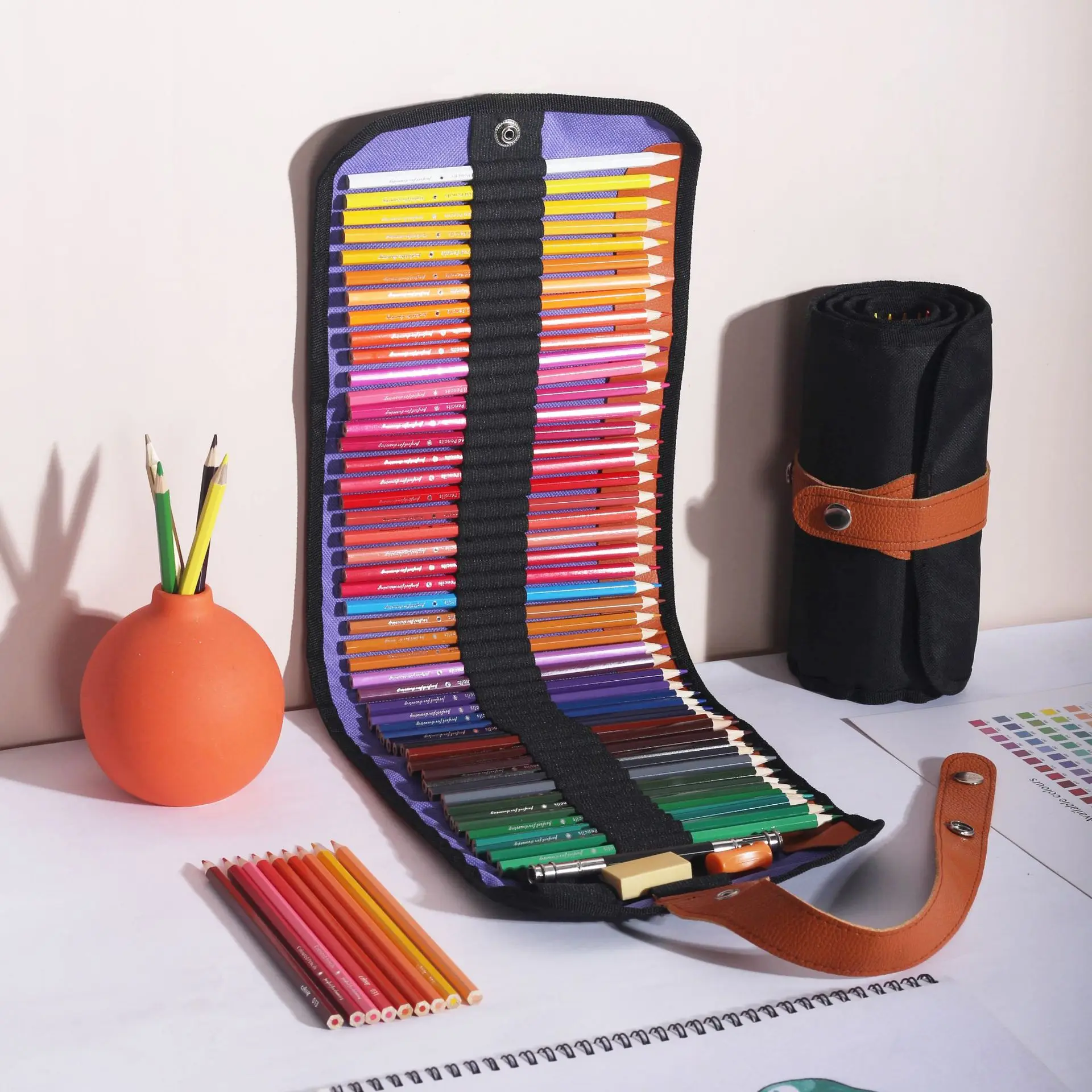 50/72PCS Colored Pencils Set with Canvas Roll-Up Vibrant Color Pencil Art Supplies Stationery Painting Supplies, Painting Tools
50/72PCS Colored Pencils Set with Canvas Roll-Up Vibrant Color Pencil Art Supplies Stationery Painting Supplies, Painting Tools