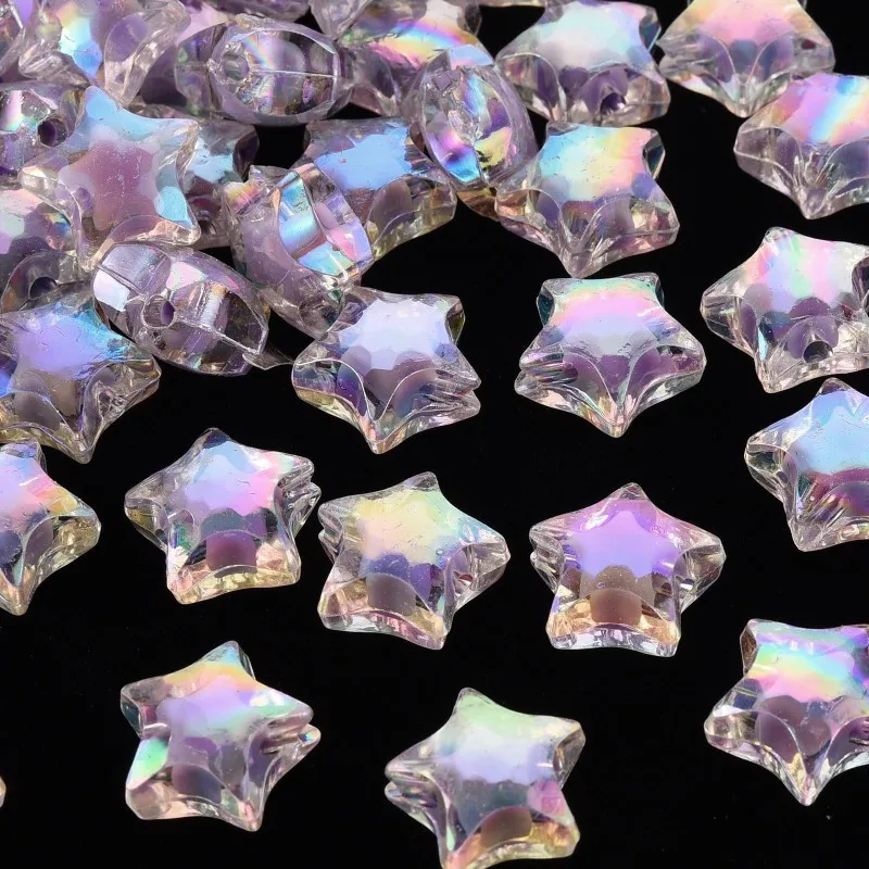 50pcs Transparent Acrylic Beads Bead in Bead AB Color Faceted Star Lilac 14x15x8.5mm Hole: 2mm about 518pcs/500g
50pcs Transparent Acrylic Beads Bead in Bead AB Color Faceted Star Lilac 14x15x8.5mm Hole: 2mm about 518pcs/500g