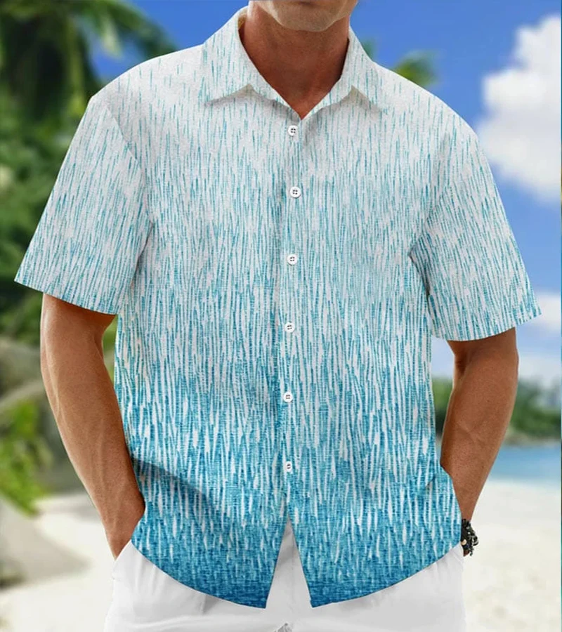 2023 Men's Raindrop Printed Short-Sleeved Shirt Men's Street Fashion Top Men's Casual Clothing Men's Summer Breathable Cardigan
2023 Men's Raindrop Printed Short-Sleeved Shirt Men's Street Fashion Top Men's Casual Clothing Men's Summer Breathable Cardigan
