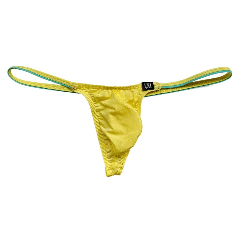 Men Thin Strap Ice Silk Thong Underwear Low Waist Sexy Breathable Bulge Pouch T-Back Panties 0116
Men Thin Strap Ice Silk Thong Underwear Low Waist Sexy Breathable Bulge Pouch T-Back Panties 0116