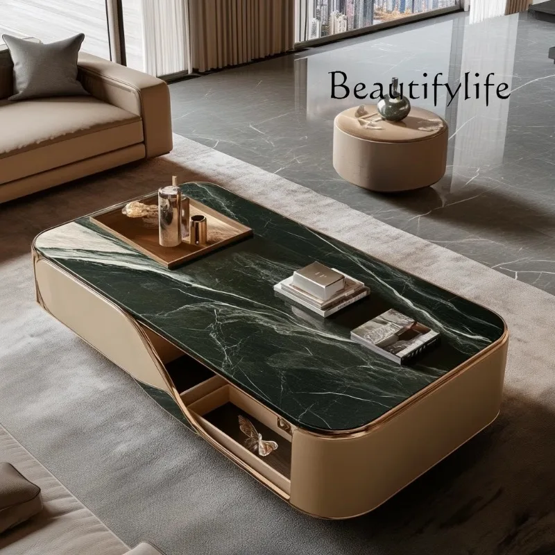 Living room large flat floor home minimalist customization square jade luxury stone high-quality high-end coffee table modern
Living room large flat floor home minimalist customization square jade luxury stone high-quality high-end coffee table modern