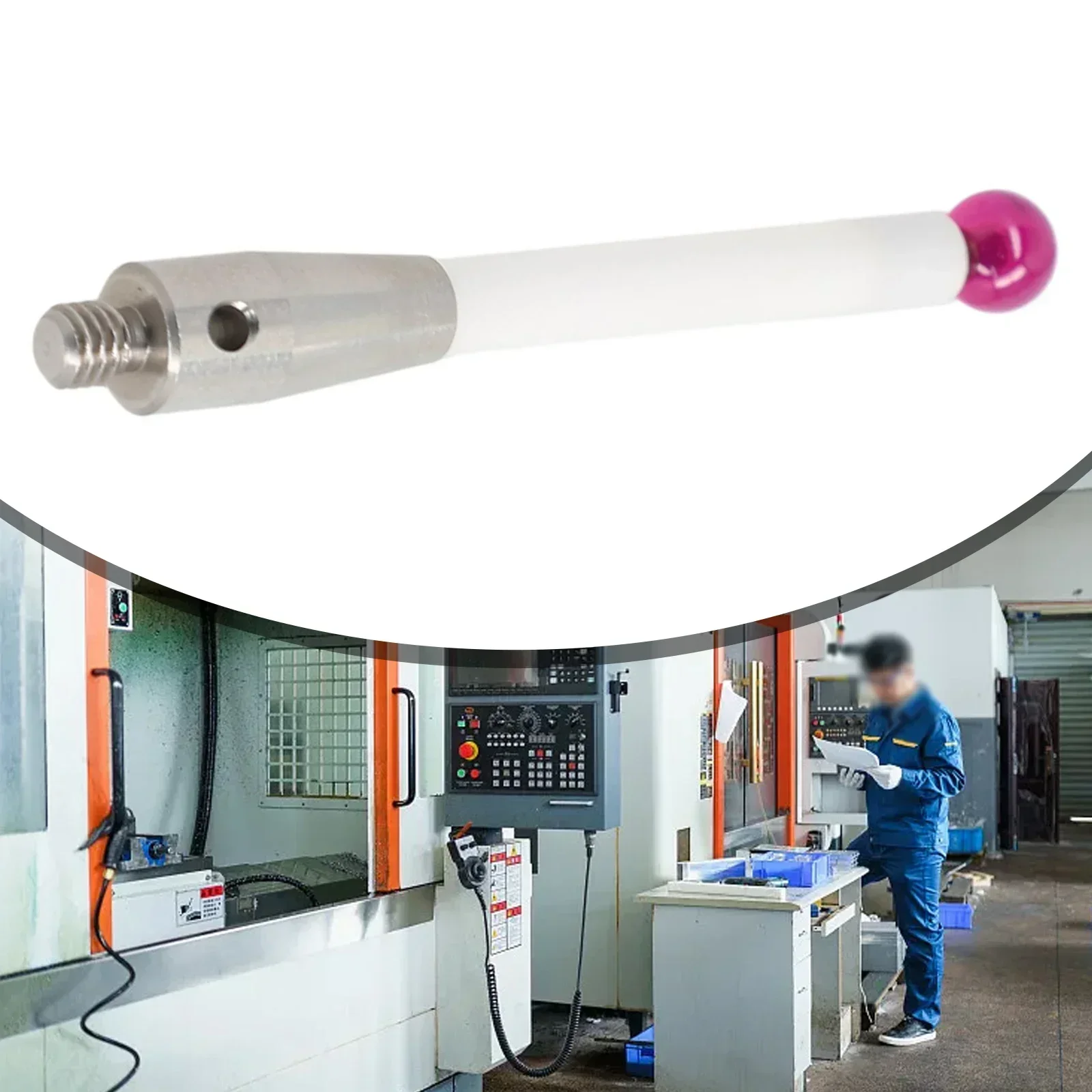1pcs CMM Thread Stylus Ball Tip Styli Ceramic Stem/Extension Stem A-5003-0233 A-5003-0235 For Renishaw Detection Equipment
1pcs CMM Thread Stylus Ball Tip Styli Ceramic Stem/Extension Stem A-5003-0233 A-5003-0235 For Renishaw Detection Equipment