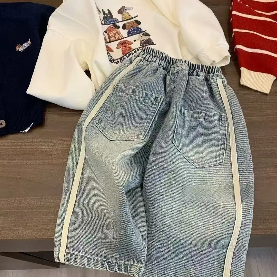 Girls Spring and Autumn One piece Plush Bear Label Flipped Soft Jeans Children's Baby Thickened Elastic Versatile Pencil Pants
Girls Spring and Autumn One piece Plush Bear Label Flipped Soft Jeans Children's Baby Thickened Elastic Versatile Pencil Pants