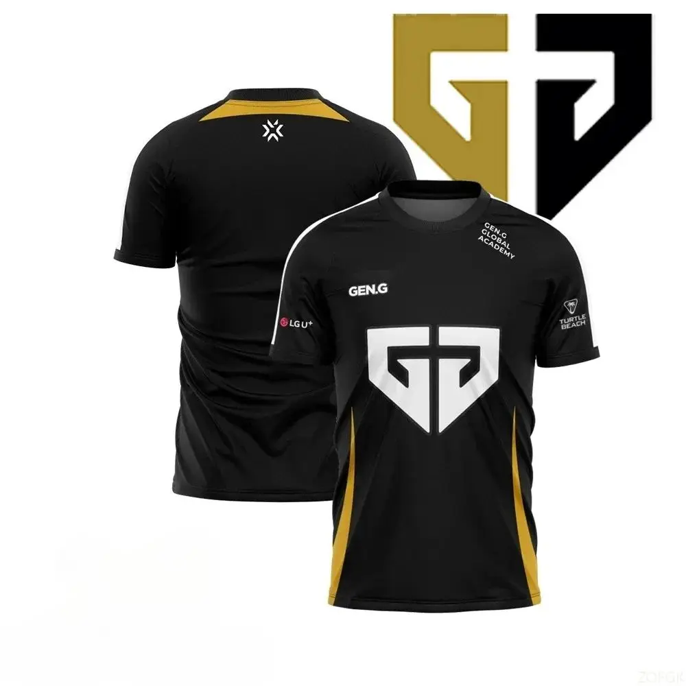 Новый GEN G E-Sports Culb Support Джерси Valorant Games Униформа Мужские футболки Спортивные тренировки для соревнований Дышащие топы унисекс
Новый GEN G E-Sports Culb Support Джерси Valorant Games Униформа Мужские футболки Спортивные тренировки для соревнований Дышащие топы унисекс