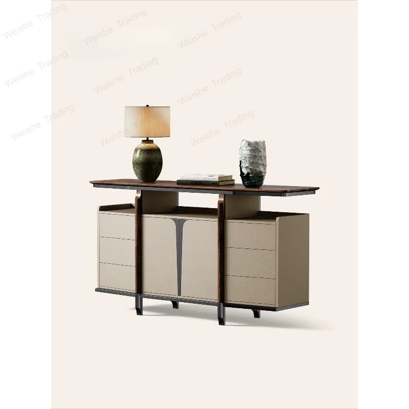 Solid wood side cabinet, black walnut large flat layer against the wall, integrated side cabinet
Solid wood side cabinet, black walnut large flat layer against the wall, integrated side cabinet
