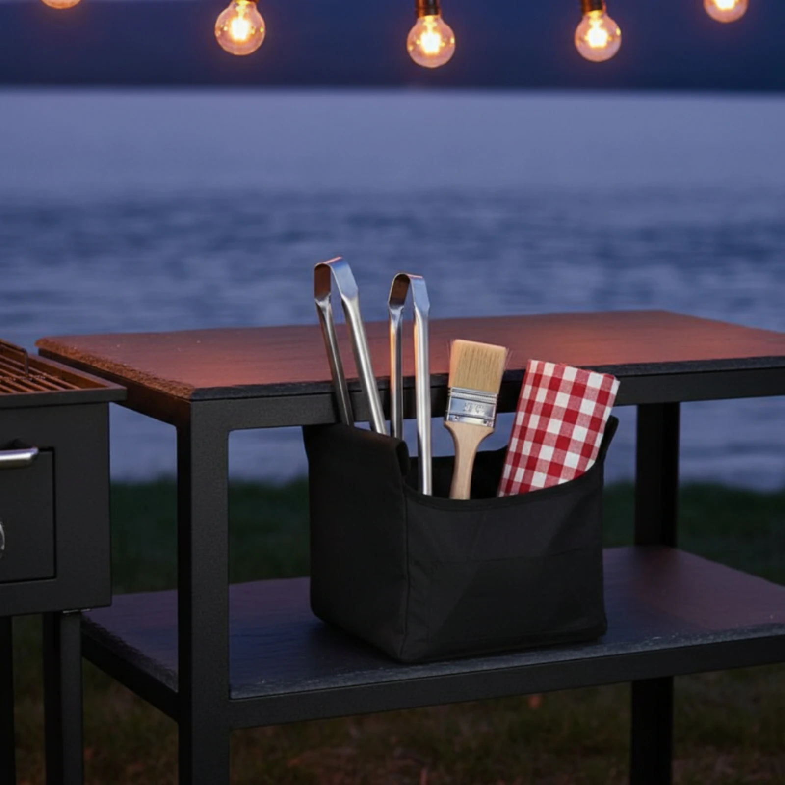 Foldable Storage Basket Aluminum Frame Collapsible Storage Basket Black Textile Multi Purpose for Outdoor
Foldable Storage Basket Aluminum Frame Collapsible Storage Basket Black Textile Multi Purpose for Outdoor