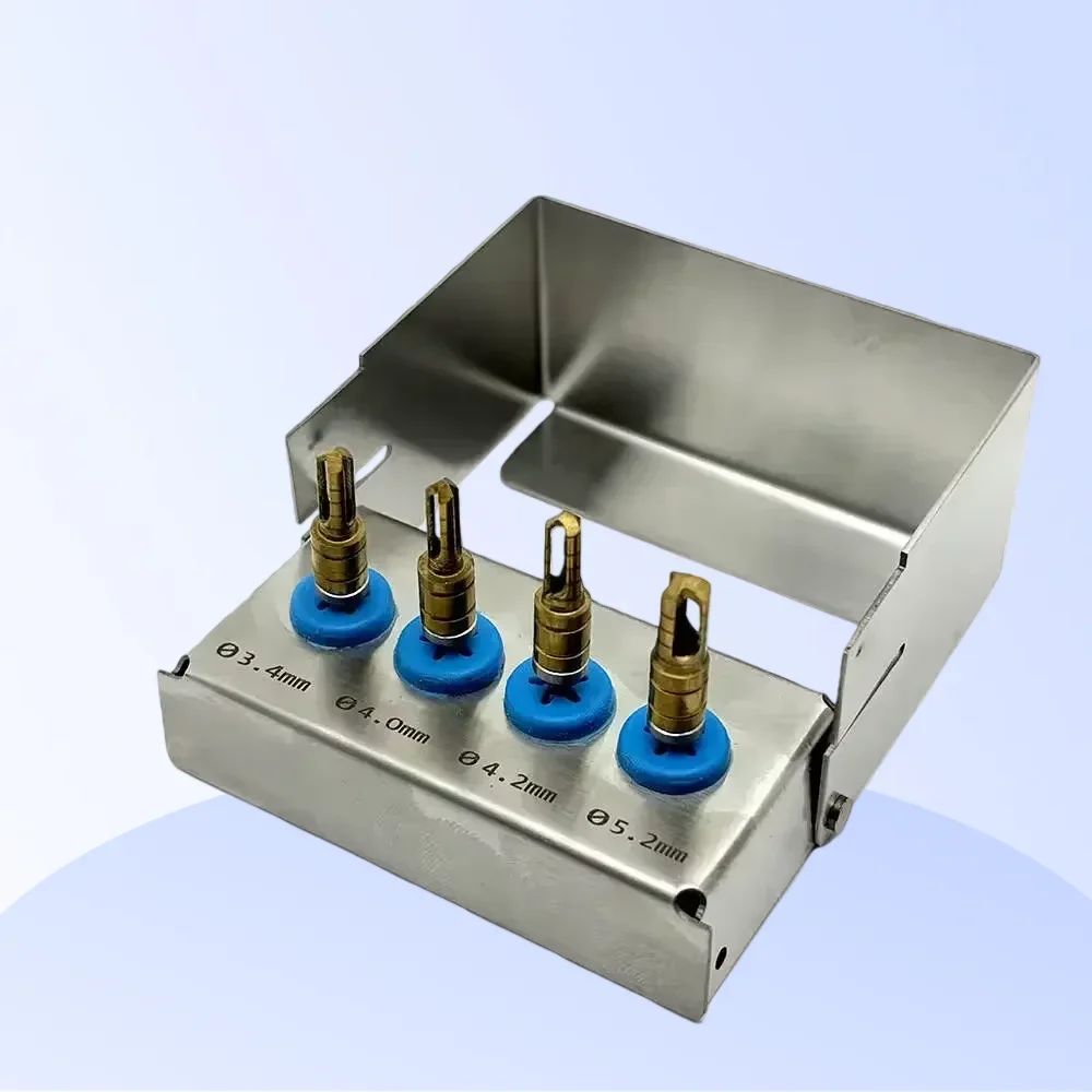 4Pcs Dental Implant Bone Collector with Disinfection Box Stainless Steel Bone Drill Dental Self-Grinding Bone Meal Drill Tools
4Pcs Dental Implant Bone Collector with Disinfection Box Stainless Steel Bone Drill Dental Self-Grinding Bone Meal Drill Tools