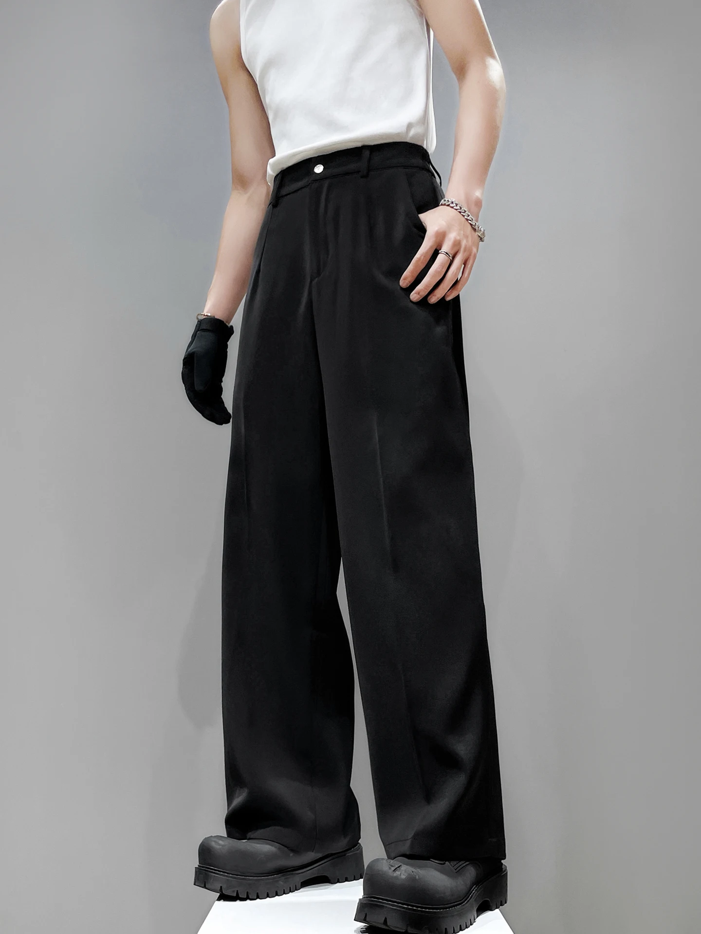 Bla Wide Leg Loose Men's Suit Pants Original Home Design Casual Drapey Straight Leg No Ironing Long Trousers for Youth
Bla Wide Leg Loose Men's Suit Pants Original Home Design Casual Drapey Straight Leg No Ironing Long Trousers for Youth