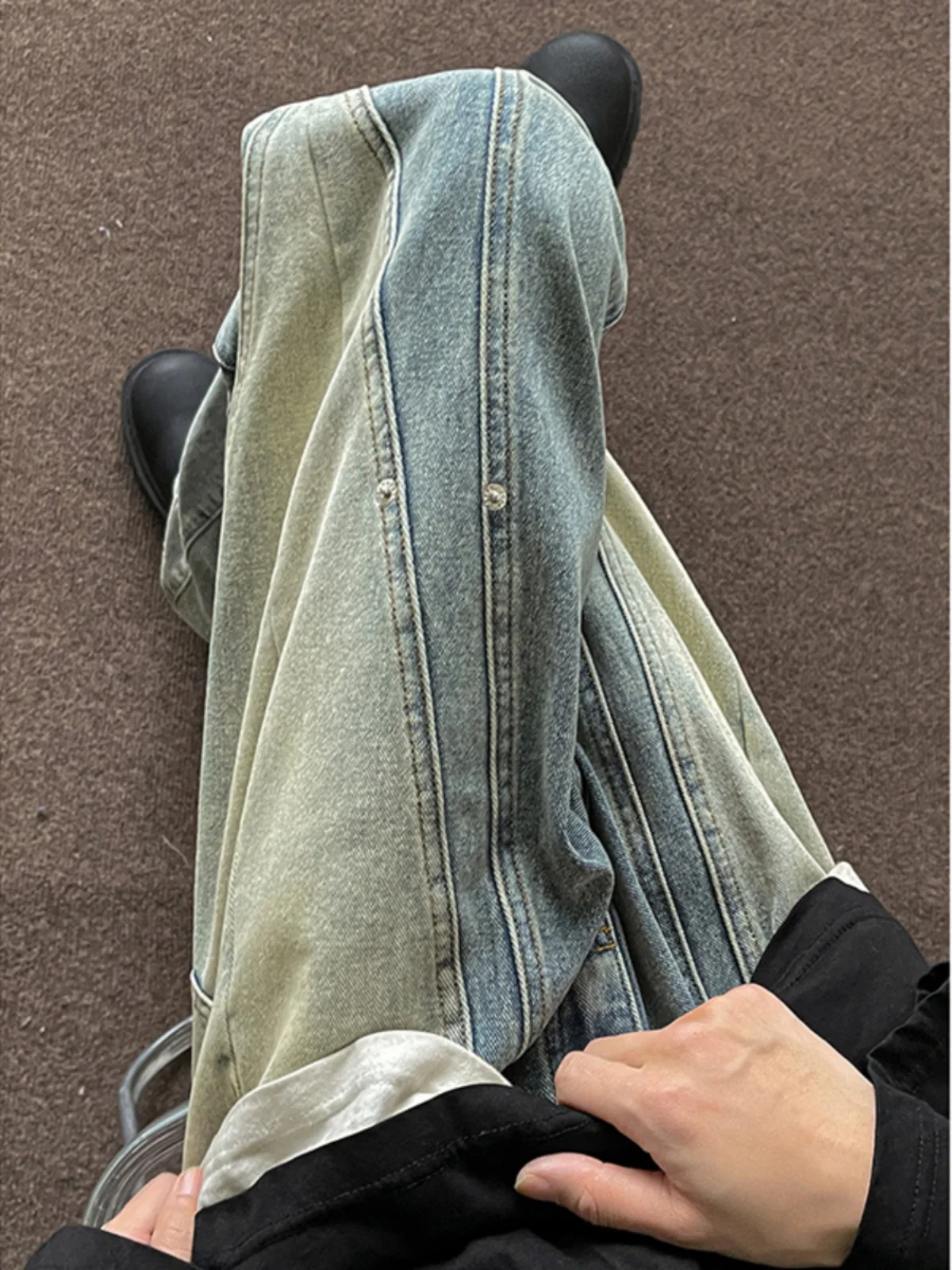 Мужские джинсы American High Street Slim Fit в стиле рабочей одежды, модные брюки в стиле хип-хоп, прямые длинные брюки, молодежная мода
Мужские джинсы American High Street Slim Fit в стиле рабочей одежды, модные брюки в стиле хип-хоп, прямые длинные брюки, молодежная мода