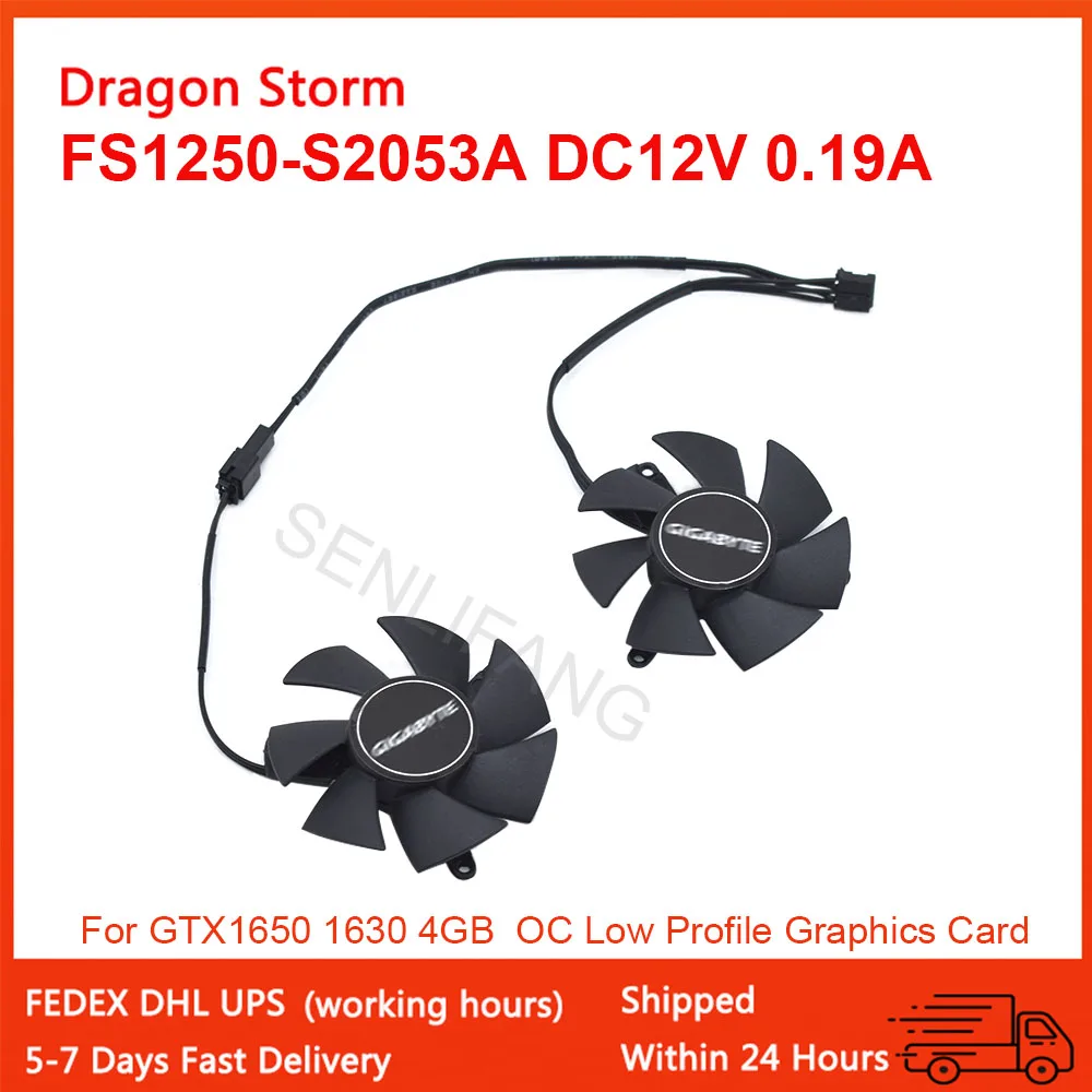 FS1250-S2053A 12V Fan For Gigabyte GTX1650 1630 4GB OC Low Profile Video Card Cooling 3Pin 0.19A 47MM Graphics Card Cooler
FS1250-S2053A 12V Fan For Gigabyte GTX1650 1630 4GB OC Low Profile Video Card Cooling 3Pin 0.19A 47MM Graphics Card Cooler