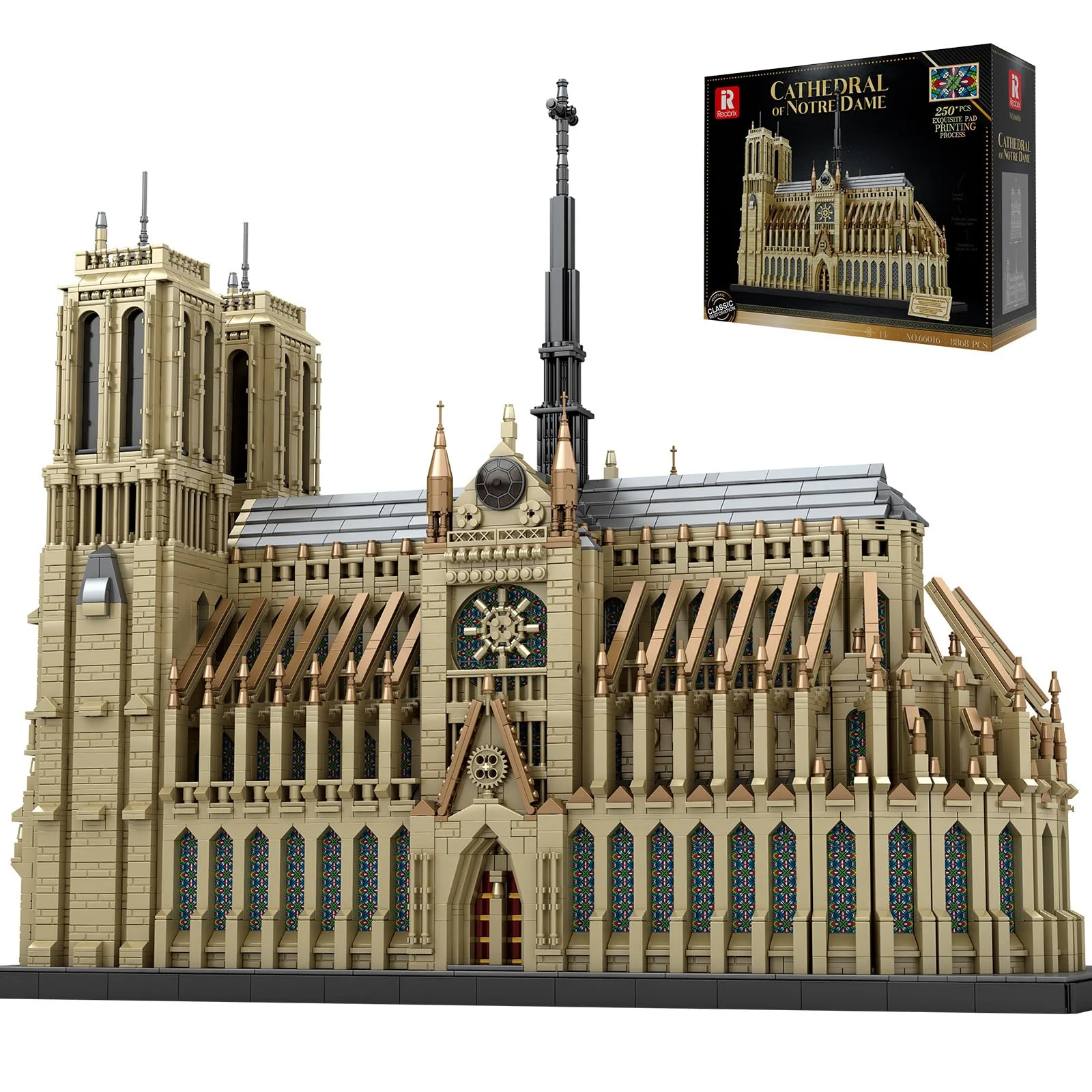 8351Pcs Notre-Dame de Paris Architecture Model Building Blocks Set, Home Decor Ornament, Festival & Birthday Gifts
8351Pcs Notre-Dame de Paris Architecture Model Building Blocks Set, Home Decor Ornament, Festival & Birthday Gifts