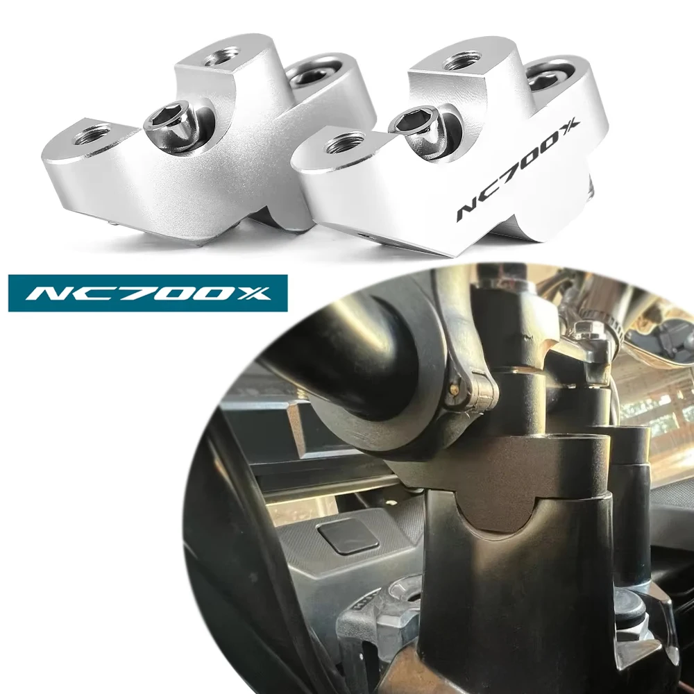Aluminum alloy motorcycle handlebar riser For Honda NC 750 X (2016-2021) NC700X NC 700 X (2012-2013) riser clamp accessories
Aluminum alloy motorcycle handlebar riser For Honda NC 750 X (2016-2021) NC700X NC 700 X (2012-2013) riser clamp accessories