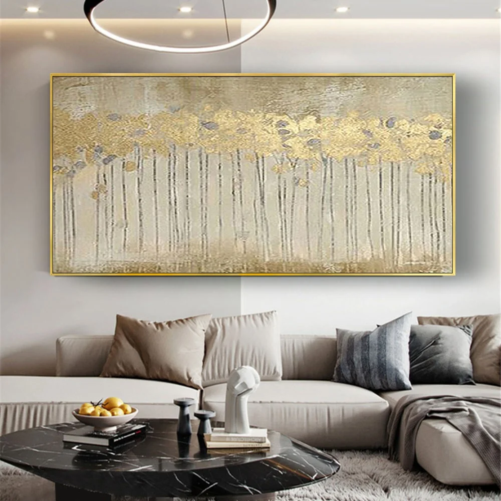 Modern Golden Tree Mural 100% Hand-Painted Canvas Poster Abstract Oil Painting Cuadros Wall Art Pictures For Living Room Decor
Modern Golden Tree Mural 100% Hand-Painted Canvas Poster Abstract Oil Painting Cuadros Wall Art Pictures For Living Room Decor