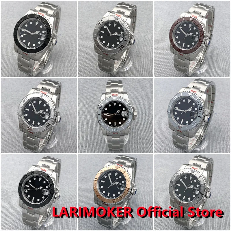 LARIMOKER Brand New 40mm Men Luxury Automatic Mechanical Watches Men NH35A PT5000 Waterproof Watch Stainless Steel ceramic Bezel
LARIMOKER Brand New 40mm Men Luxury Automatic Mechanical Watches Men NH35A PT5000 Waterproof Watch Stainless Steel ceramic Bezel