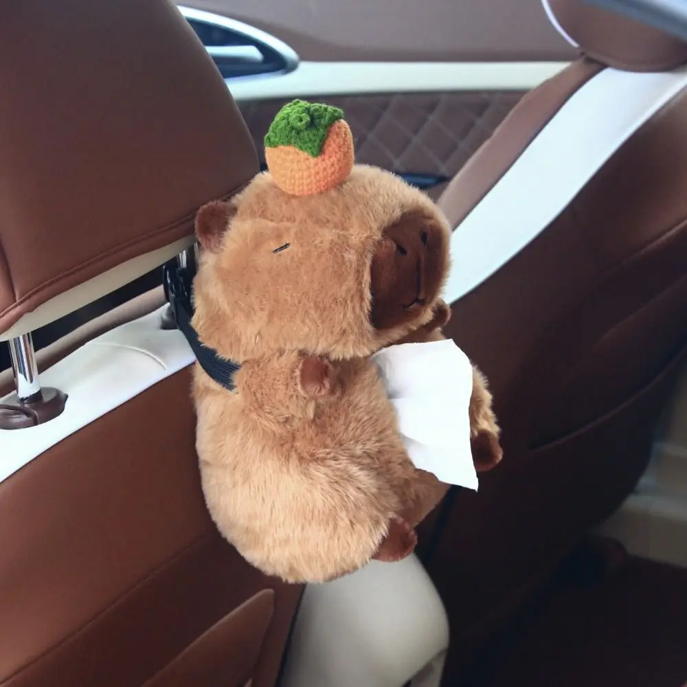 Capybara Car Backseat Hanging Tissue Bag Cute Plush Car Tissue Box Comfortable Soft Tissue Storage Bag Car Interior Accessories
Capybara Car Backseat Hanging Tissue Bag Cute Plush Car Tissue Box Comfortable Soft Tissue Storage Bag Car Interior Accessories