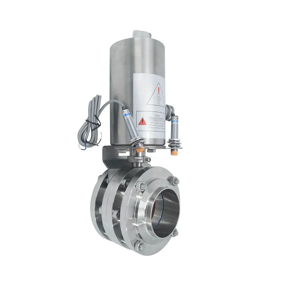 Sanitary Stainless steel 3 inch welded three piece pneumatic control butterfly valve
Sanitary Stainless steel 3 inch welded three piece pneumatic control butterfly valve