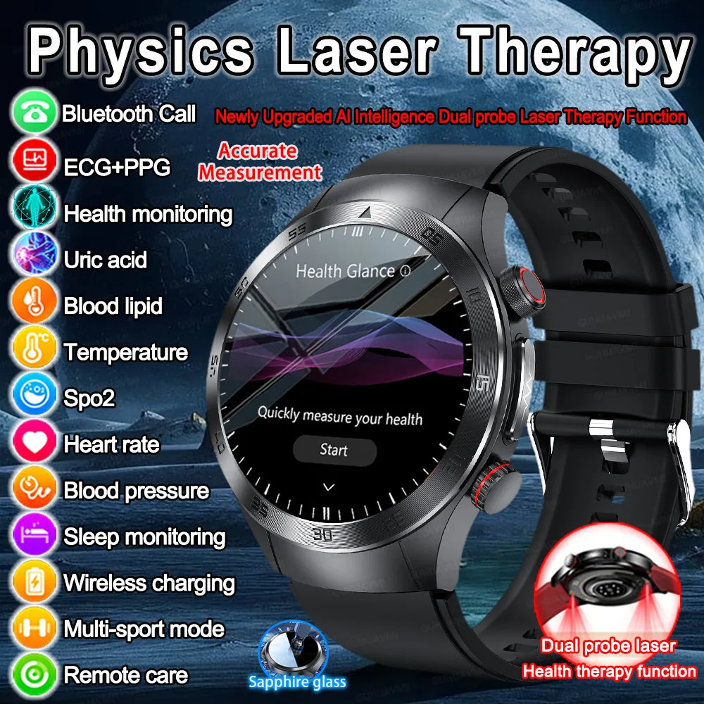 2026Новый браслет для точной лазерной терапии, здоровье, ЭКГ + PPG, умные часы, кровяное давление, уровень липидов в крови, мочевая кислота, BT HD, умные часы для мужчин
2026Новый браслет для точной лазерной терапии, здоровье, ЭКГ + PPG, умные часы, кровяное давление, уровень липидов в крови, мочевая кислота, BT HD, умные часы для мужчин