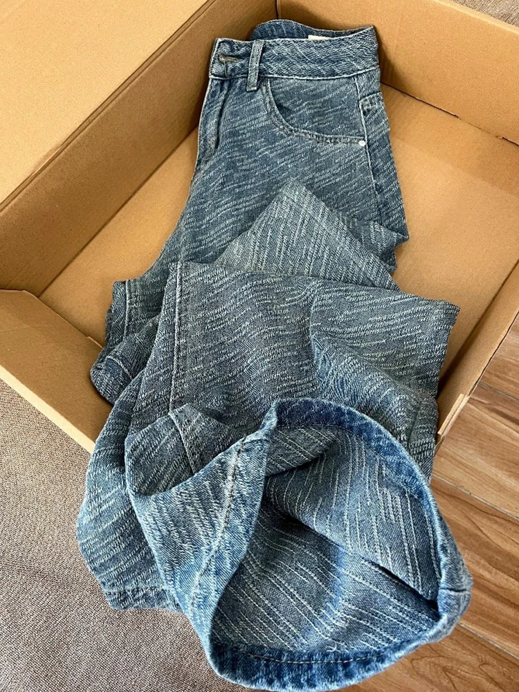 Oversized High Waist Straight Leg Jeans for Women Spring Summer Retro Style Washing Jacquard Denim Pants Loose Floor-length Pant
Oversized High Waist Straight Leg Jeans for Women Spring Summer Retro Style Washing Jacquard Denim Pants Loose Floor-length Pant