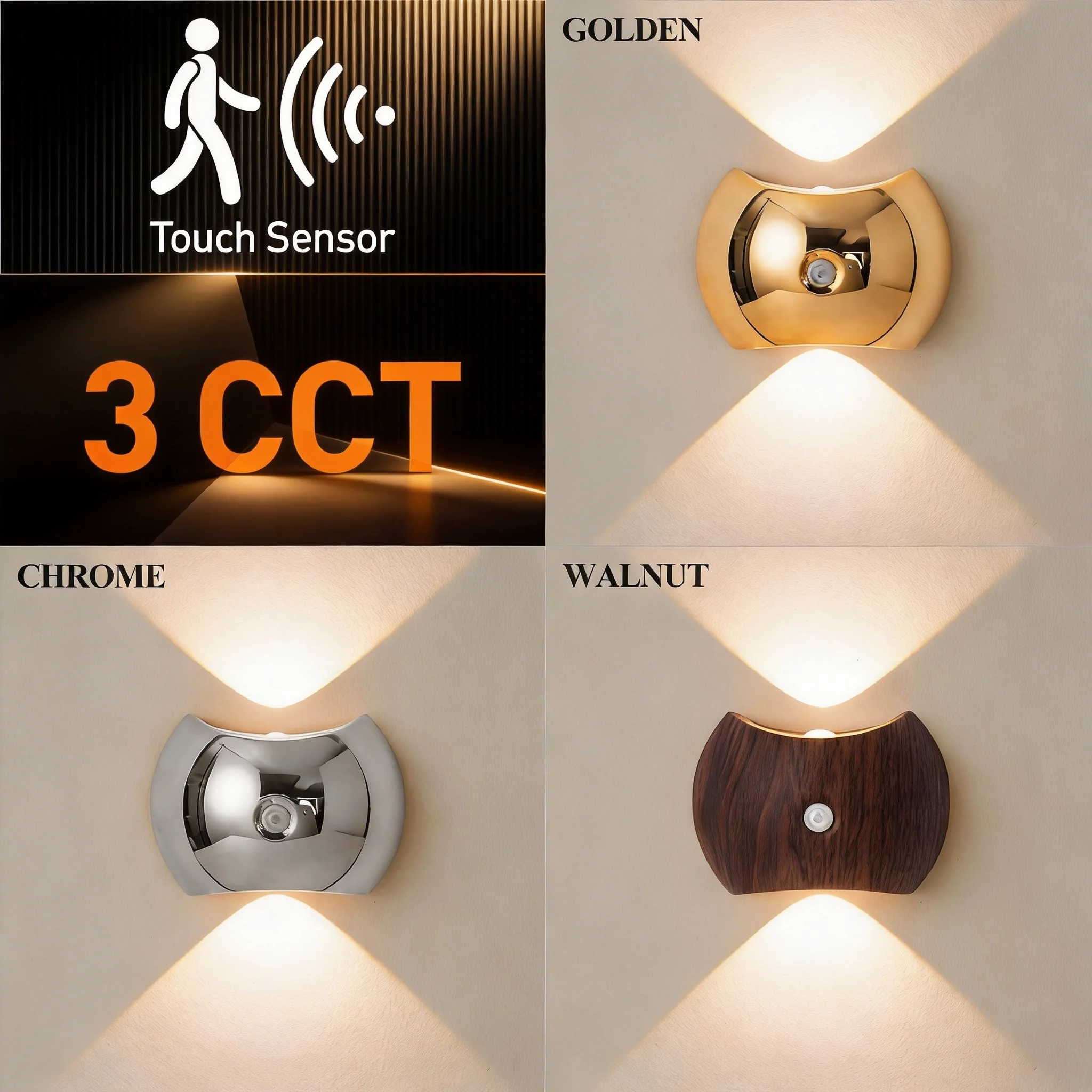 Светодиодный настенный светильник с зарядкой, 3 режима цветовой температуры, магнитное крепление, без сверления, отделка под золото/серебро/орех, для интерьерного освещения
Светодиодный настенный светильник с зарядкой, 3 режима цветовой температуры, магнитное крепление, без сверления, отделка под золото/серебро/орех, для интерьерного освещения