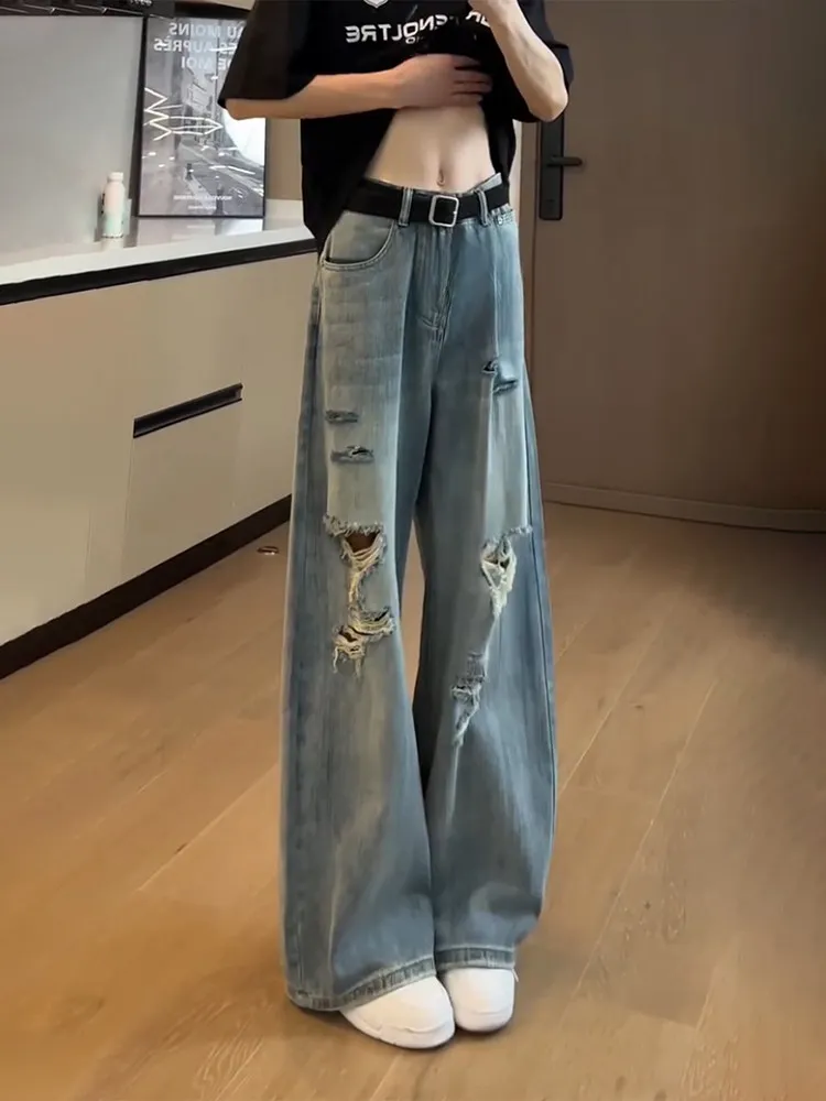 Men's Wide Leg Jeans Destroyed American Style Spring Summer Bamboo Node Pattern Trendy Knife Micro Flared Pants
Men's Wide Leg Jeans Destroyed American Style Spring Summer Bamboo Node Pattern Trendy Knife Micro Flared Pants