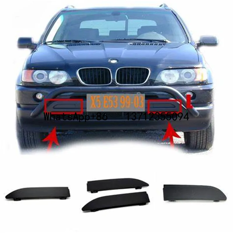 51118250413 51118250414 Car Front Bumper Tow Eye Hook Cap Cover Left/Right Side Unpainted for BMW X5 E53 2000 2001 2002 2003
51118250413 51118250414 Car Front Bumper Tow Eye Hook Cap Cover Left/Right Side Unpainted for BMW X5 E53 2000 2001 2002 2003
