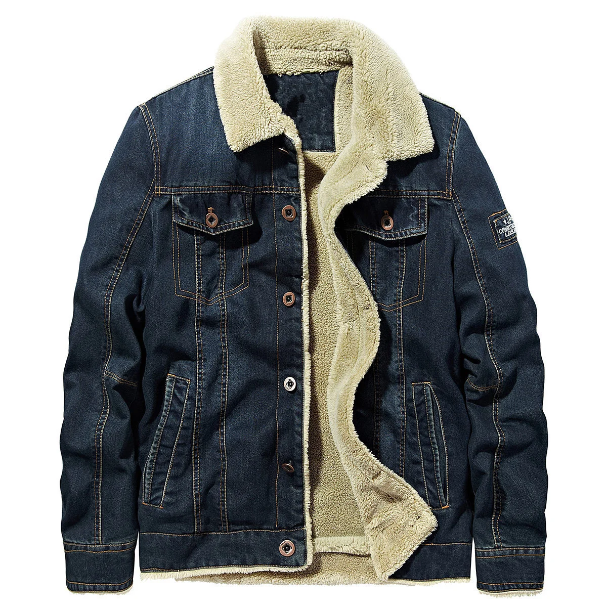 Winter Thicken Warm Denim Jacket Fur Thick Fleece Casual Jeans Coat Cowboy Parka Large Size 6XL Male
Winter Thicken Warm Denim Jacket Fur Thick Fleece Casual Jeans Coat Cowboy Parka Large Size 6XL Male