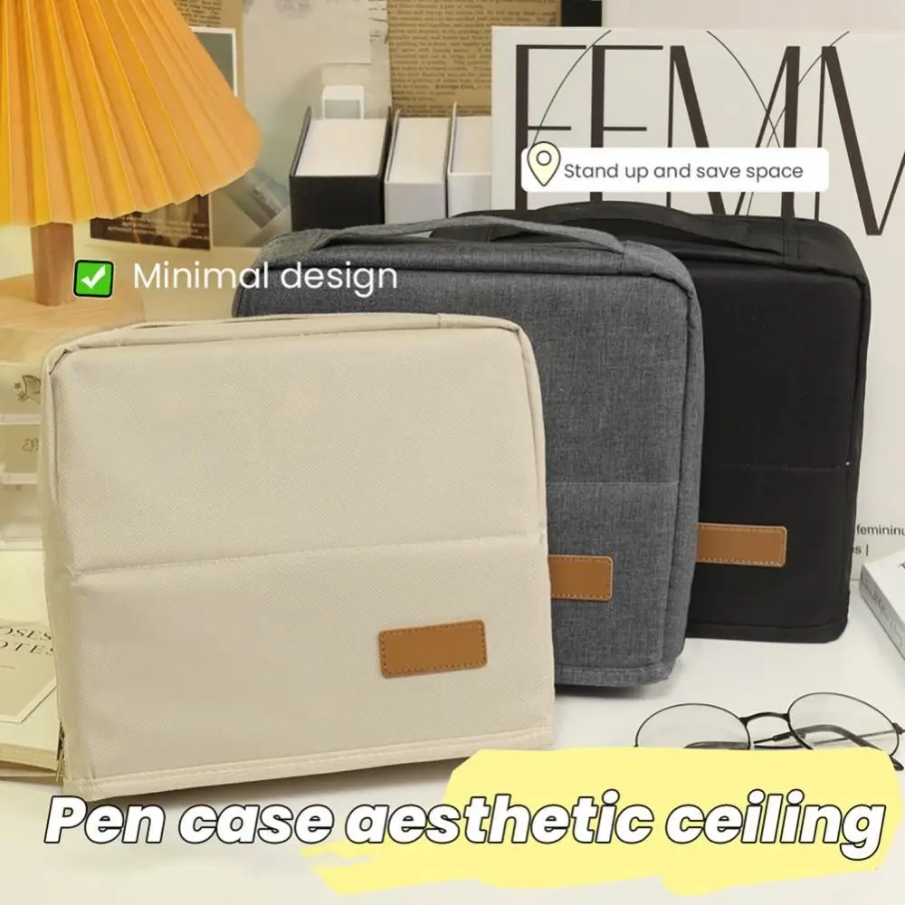 Leather Standing Pencil Case Waterproof Partitioned Multi-Layer Stationery Organizer Large Capacity With Handle Pen Box
Leather Standing Pencil Case Waterproof Partitioned Multi-Layer Stationery Organizer Large Capacity With Handle Pen Box