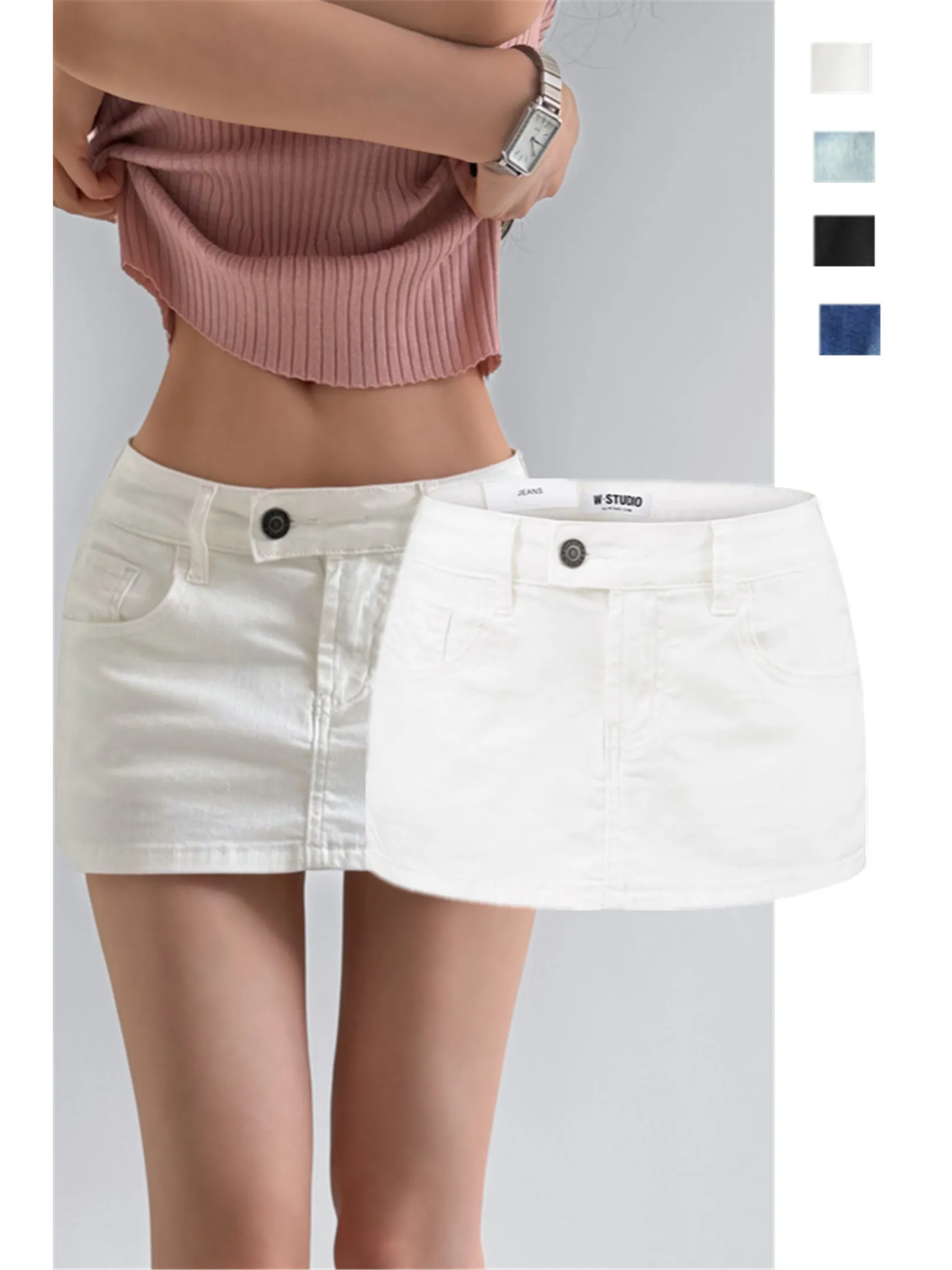 Sexy Low Waist Super Short Skirt Retro Fashionable Weathered Denim Bodycon Small Size Trendy Half Skirt for Young Girls
Sexy Low Waist Super Short Skirt Retro Fashionable Weathered Denim Bodycon Small Size Trendy Half Skirt for Young Girls